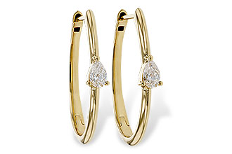 B292-84045: EARRINGS .45 TW PEAR DIAMONDS