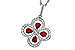 B292-84054: NECKLACE .68 RUBY TW .96 TGW