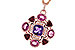 B292-84918: NECKLACE 2.76 SEMI-PREC (AM,GT,PT) 2.82 TGW