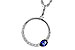 B292-84927: NECKLACE .28 SAPPHIRE .43 TGW