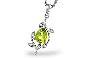 B292-84954: NECKLACE 1.16 PERIDOT 1.21 TGW (8x6MM PER)