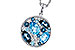 B292-85854: NECKLACE 2.31 TW BLUE TOPAZ 2.48 TGW