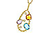 B292-85863: NECKLACE 3.04 TW SEMI-PREC 3.14 TGW (BT,AMY,CIT)