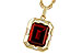 B292-85881: NECKLACE 3.65 GARNET 3.82 TGW (10x8MM GAR)