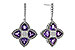 B292-86736: EARRINGS 1.41 AMETHYST 1.50 TGW