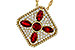 B292-86745: NECKLACE .81 TW RUBY 1.12 TGW