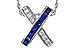 B292-90399: NECKLACE .60 TW SAPPHIRE .77 TGW