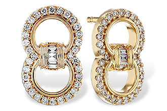 B293-73099: EARRINGS .05 TW BAGS .28 TW