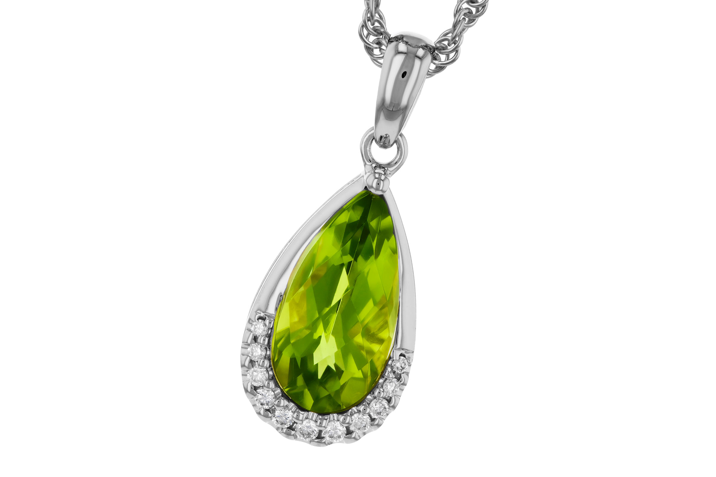 B293-74927: NECK 1.94 PERIDOT 2.00 TGW (12x6MM PS)