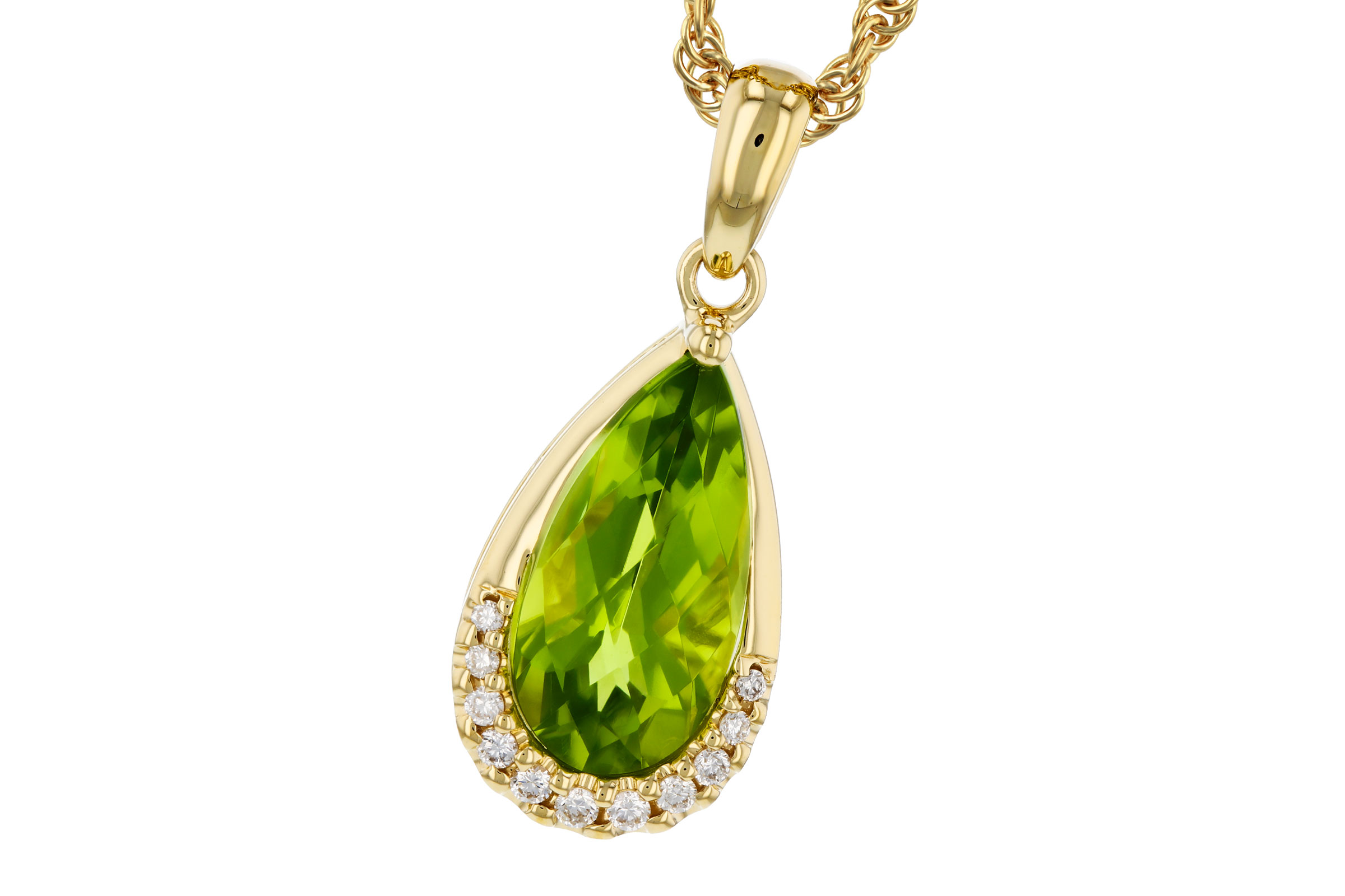 B293-74927: NECK 1.94 PERIDOT 2.00 TGW (12x6MM PS)