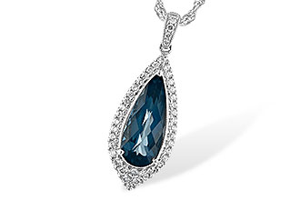 C207-39472: NECK 2.40 LONDON BLUE TOPAZ 2.65 TGW