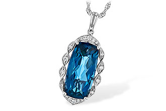 C208-28554: NECK 6.70 LONDON BLUE TOPAZ 6.81 TGW
