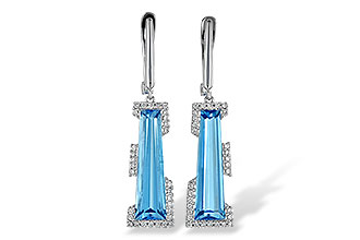 C208-28627: EARR 6.12 TW BLUE TOPAZ 6.33 TGW