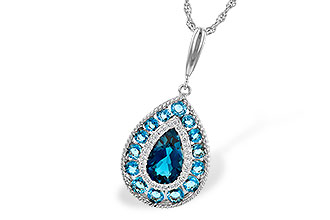 C208-31345: NECK 2.55 TW BLUE TOPAZ 2.65 TGW