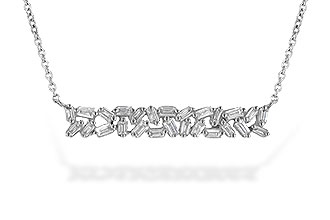 C208-32190: NECK .24 TW BAGUETTES