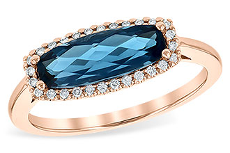 C208-32263: LDS RG 1.79 LONDON BLUE TOPAZ 1.90 TGW