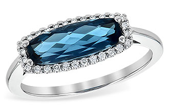 C208-32263: LDS RG 1.79 LONDON BLUE TOPAZ 1.90 TGW