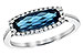 C208-32263: LDS RG 1.79 LONDON BLUE TOPAZ 1.90 TGW