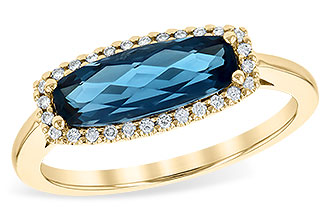 C208-32263: LDS RG 1.79 LONDON BLUE TOPAZ 1.90 TGW