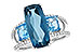 C208-33136: LDS RG 6.40 TW BLUE TOPAZ 6.67 TGW