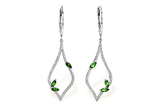 C208-33172: EARR .42 GREEN GARNET .77 TGW