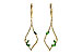 C208-33172: EARR .42 GREEN GARNET .77 TGW