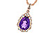 C208-34936: NECKLACE 1.53 AMETHYST 1.68 TGW (10x7 PS)