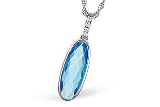 C291-03154: NECK 1.90 BLUE TOPAZ 1.93 TGW