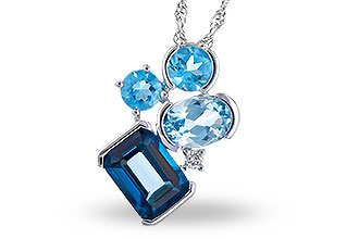 C291-06781: NECK 3.08 BLUE TOPAZ TW 3.11 TGW