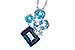 C291-06781: NECK 3.08 BLUE TOPAZ TW 3.11 TGW