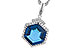 C291-94972: NECK 3.94 TW LONDON BLUE TOPAZ 4.12 TGW