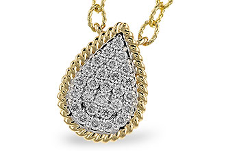 C291-98599: NECKLACE .32 TW (18")