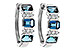 C292-84072: EARRINGS 1.37 TW LONDON BLUE TOPAZ 1.48 TGW