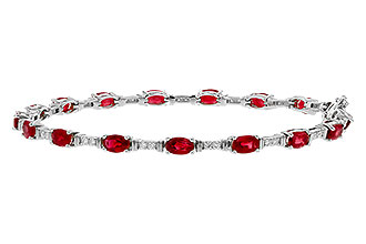 C292-84090: BRACELET 4.65 RUBY 4.97 TGW (7")
