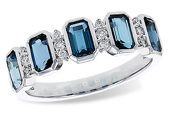 C292-84945: LDS RG 1.46 TW LONDON BLUE TOPAZ 1.58 TGW