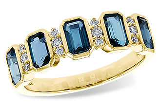 C292-84945: LDS RG 1.46 TW LONDON BLUE TOPAZ 1.58 TGW