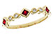 C292-85899: LDS WED RG .22 RUBY .27 TGW