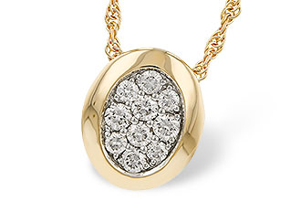 C292-88563: NECKLACE .25 TW