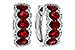 C292-88636: EARRINGS 2.20 TW RUBY 2.45 TGW