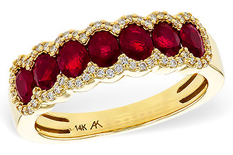C292-89472: LDS WED RG 1.40 TW RUBY 1.57 TGW
