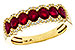 C292-89472: LDS WED RG 1.40 TW RUBY 1.57 TGW