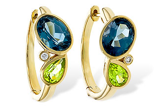 C292-90427: EARRINGS 2.97 SEMI-PREC (PER,LBT) 3.00 TGW