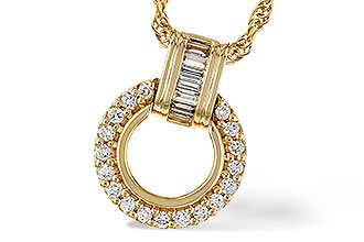 C292-90454: NECKLACE .12 BAG .33 TW