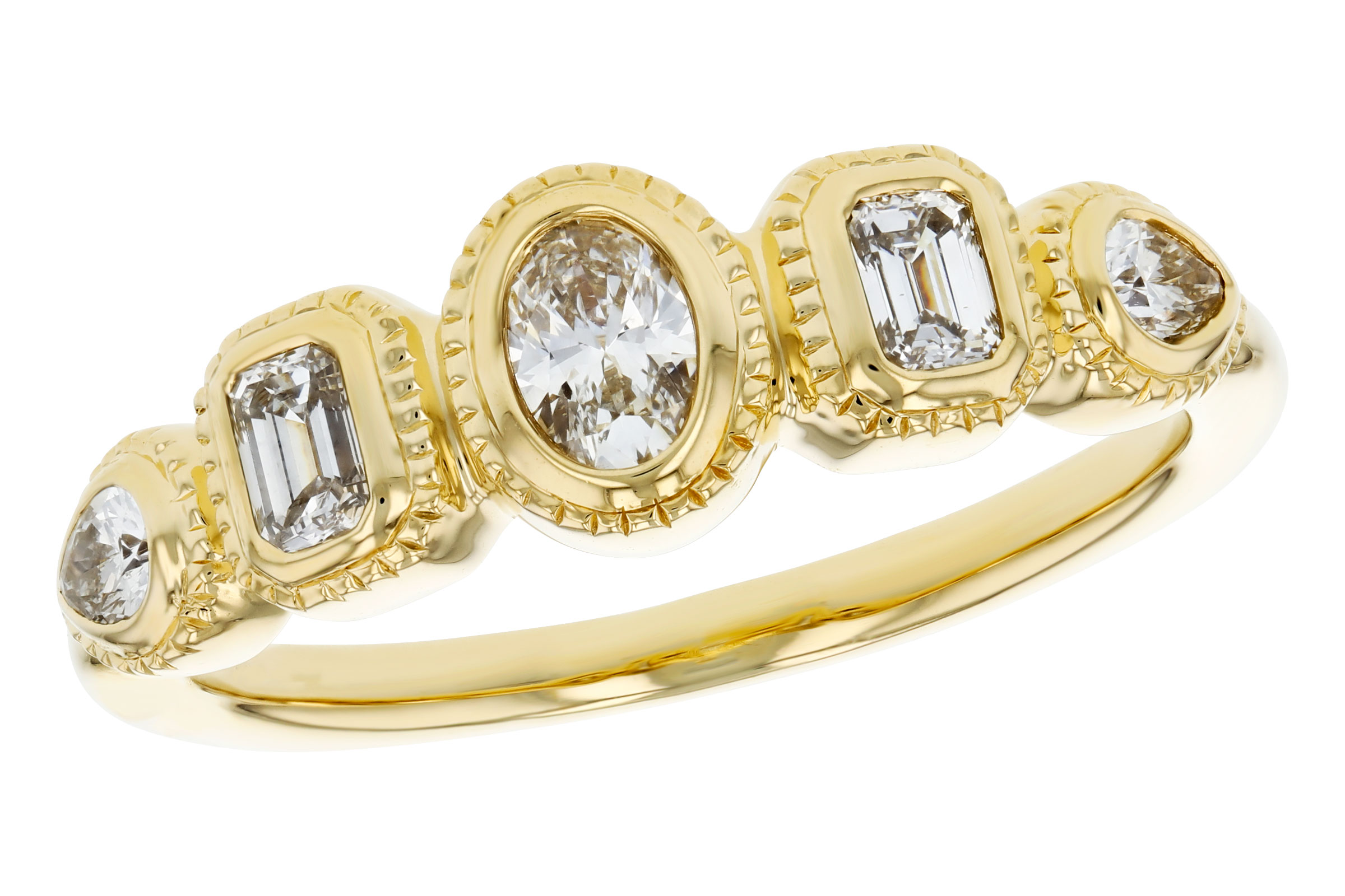 C293-74981: LDS DIA RG .50 TW FANCY CUT DIAMONDS