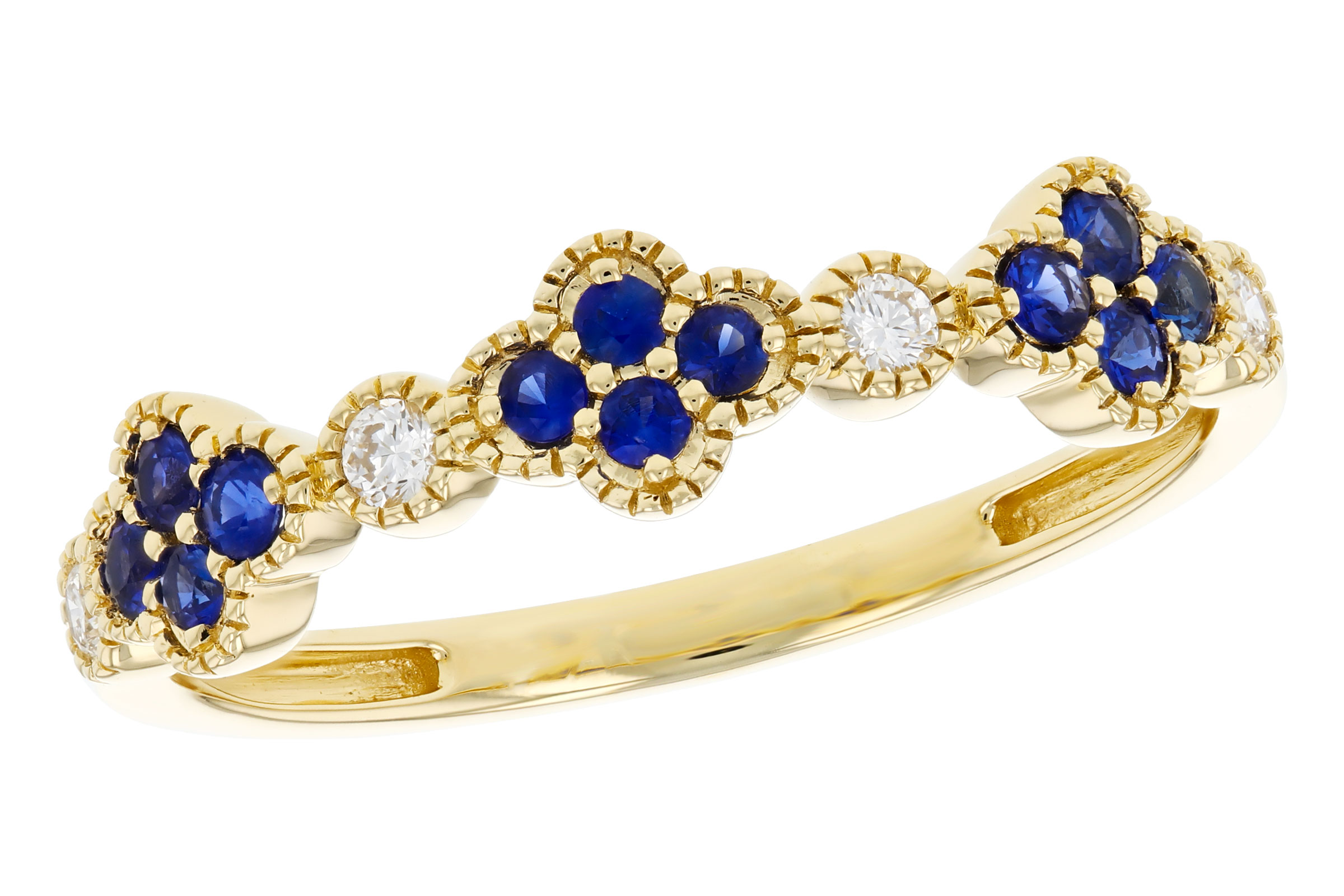 C293-75845: LDS WED RG .23 TW SAPPHIRE .31 TGW