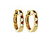 D019-21281: EARRINGS .16 RUBY .26 TGW