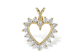D024-66817: HEART PENDANT .45 TW