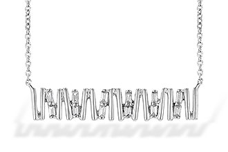 D208-32208: NECK .15 TW BAGUETTE DIAS