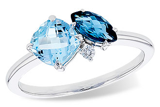 D291-93136: LDS RG 1.49 TW BLUE TOPAZ 1.52 TGW