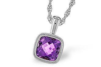 D291-97645: NECKLACE .82 AMETHYST